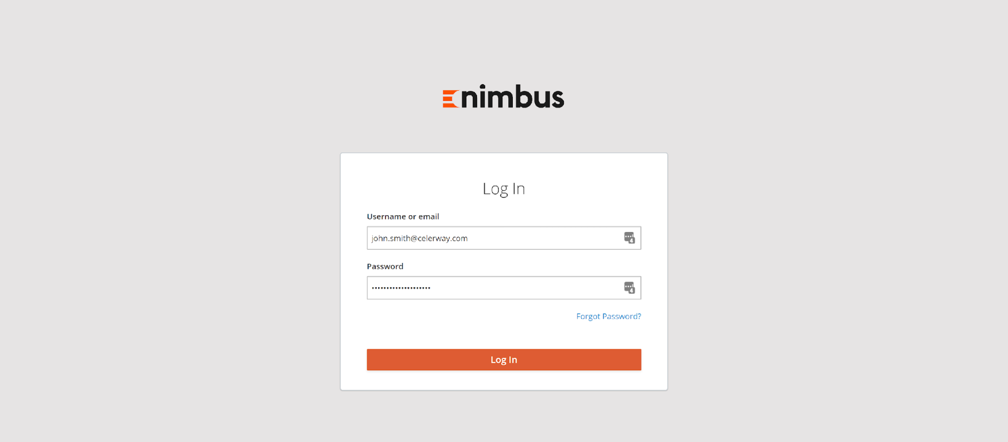 Login form